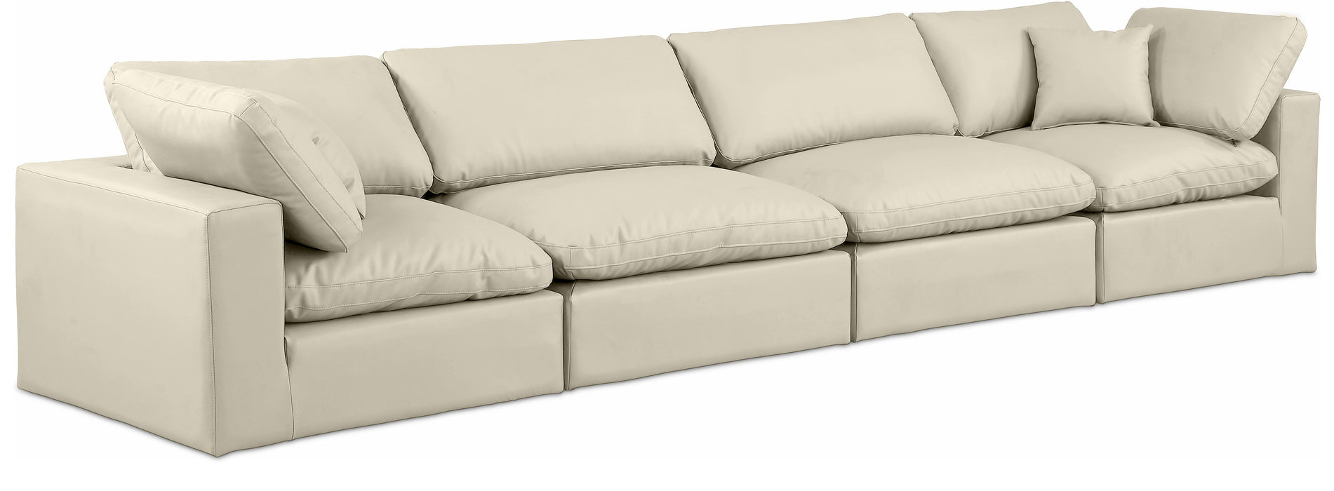 Comfy - Faux Leather Modular Sofa 4 Seats - Simple Home Plus