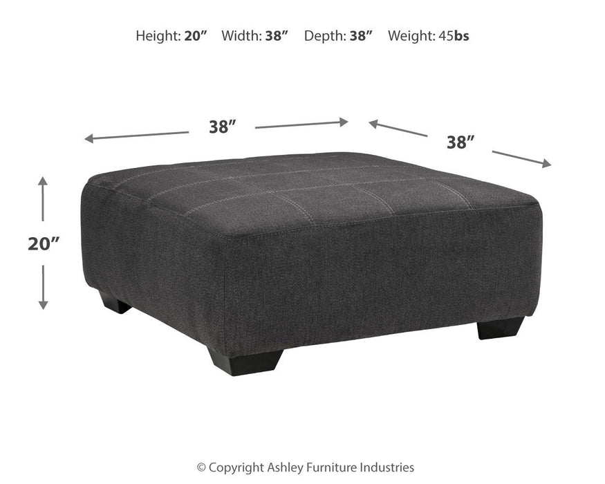 Ambee - Slate - Oversized Accent Ottoman - Simple Home Plus