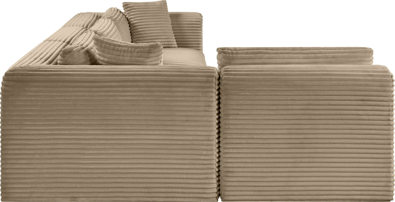 Shaggy - Fabric 4 Piece Modular Sectional - Simple Home Plus