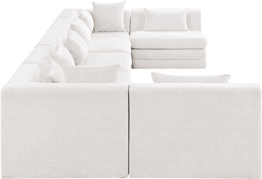Stellar - 7 Piece Chenille Fabric Upholstered Modular Sectional - Simple Home Plus