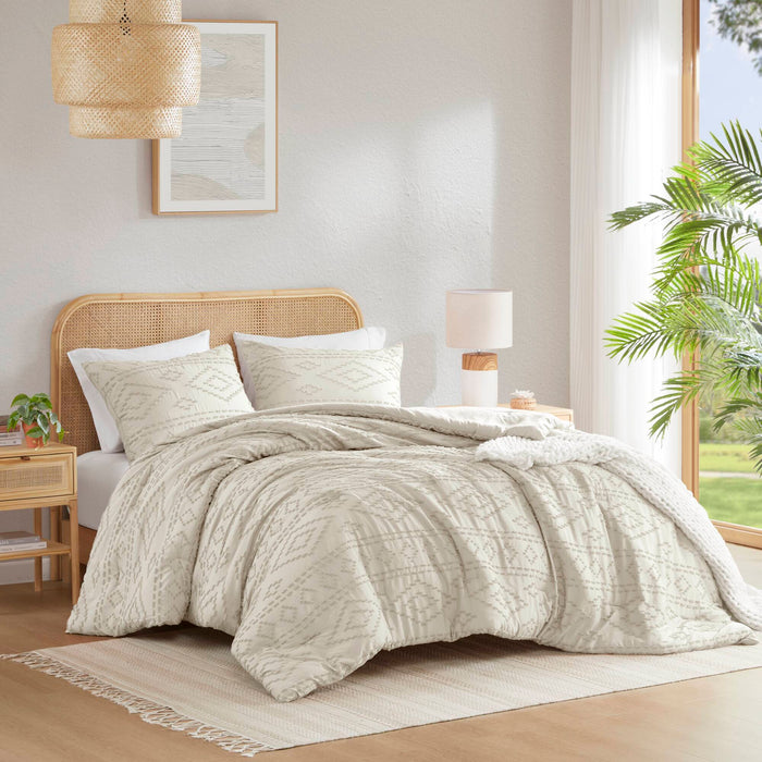 Gigi - King/California King Comforter Mini Set - Beige - Simple Home Plus