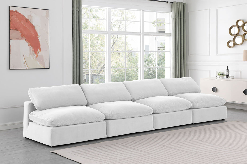 Comfy - Velvet Modular Armless Sofa 4 Seats - Simple Home Plus