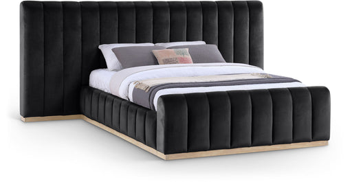 Amara - Velvet Upholstered Bed - Simple Home Plus