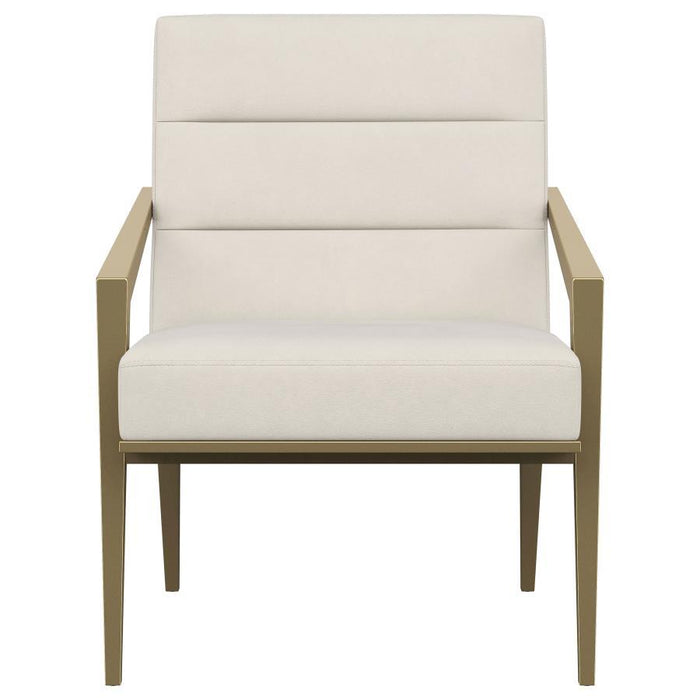 Kirra - Upholstered Metal Arm Accent Chair - Simple Home Plus