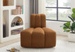 Arc - Velvet Reverse Corner Chair - Saddle - Simple Home Plus