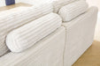 Fannin - LAF / RAF Corner Chair (Set of 2) - Ivory - Simple Home Plus