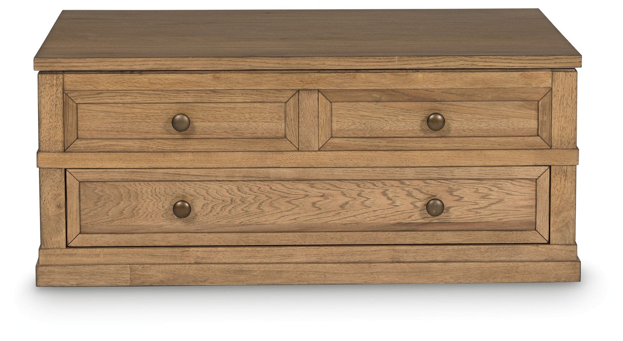 Sharlance - Light Brown - Lift Top Cocktail Table - Simple Home Plus