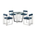 Devi Anastasia - Round Glass Dining Table Set - Simple Home Plus