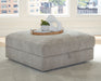 Aslan Court - Pebble - Ottoman With Storage - Simple Home Plus