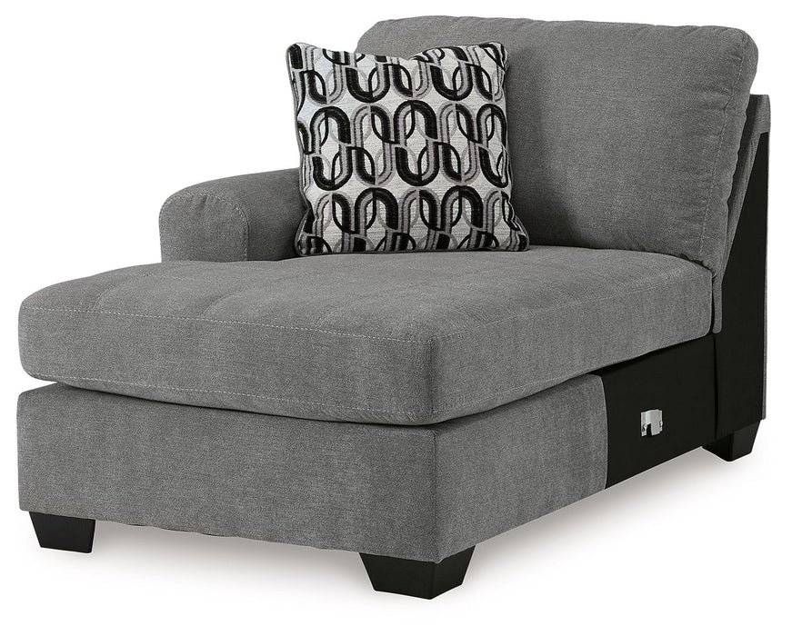 Birkdale Court - Laf Corner Chaise - Gray - Simple Home Plus