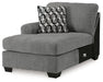 Birkdale Court - Laf Corner Chaise - Gray - Simple Home Plus