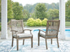 Rainier Ranch - Arm Chair With Cushion (Set of 2) - Brown / Beige - Simple Home Plus