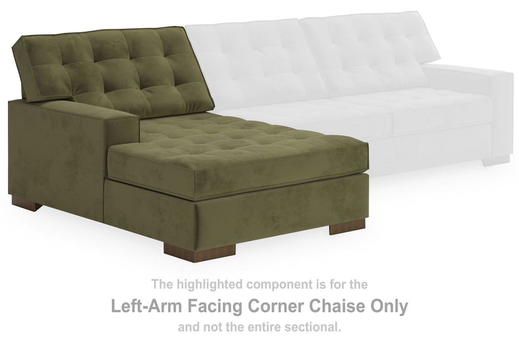 Caspian-Town - LAF Corner Chaise - Olive - Simple Home Plus