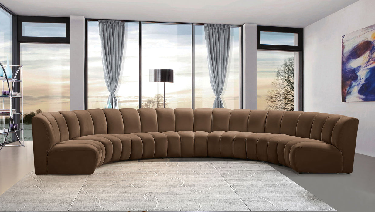 Infinity - 7 Piece Modular Sectional - Brown - Simple Home Plus