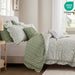 Darcy - 5 Piece King Print Comforter Set - Sage Green - Simple Home Plus