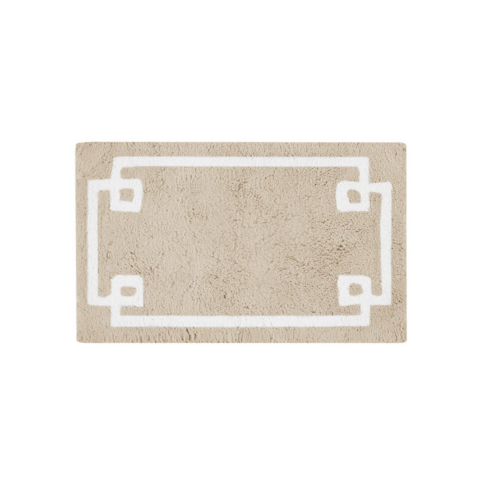 Evan - 24" x 40" Tufted Bath Rug - Taupe - Simple Home Plus