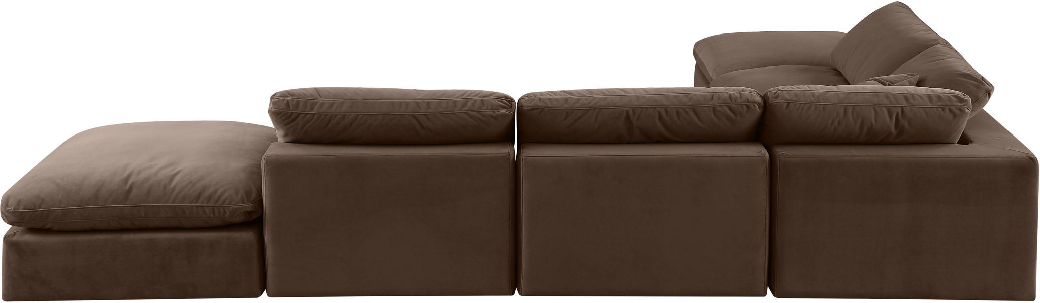 Comfy - 6 Piece Velvet Modular Sectional - Simple Home Plus