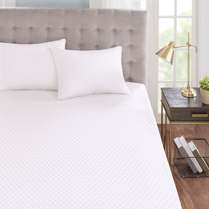 Gel Memory Foam With Cooling Cover Hypoallergenic Mattress Topper - King - Simple Home Plus