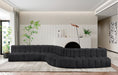 Arc - Faux Leather 8 Piece Curved Modular Sofa - Simple Home Plus