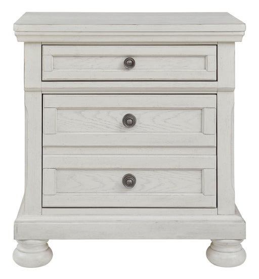 Robbinsdale - Antique White - Two Drawer Night Stand - Simple Home Plus