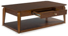 Trenmour - Medium Brown - Rectangular Cocktail Table - Simple Home Plus