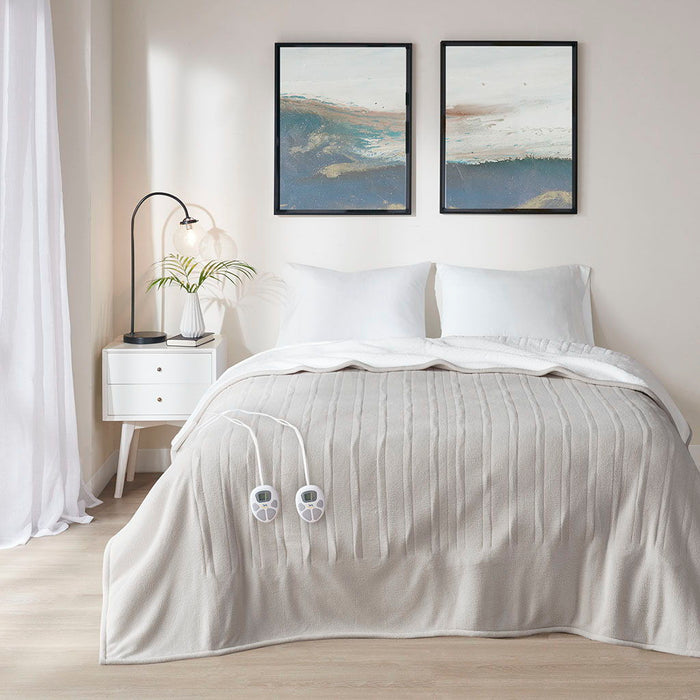 King Comfort Heated Blanket - Tan - Simple Home Plus