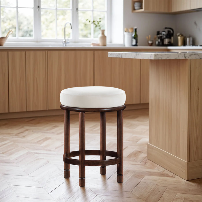 Monette - Counter Stool With Brown Base - Simple Home Plus