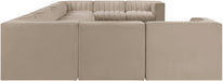 Rummi - Velvet Performance Fabric Upholstered 11 Piece Modular Sectional - Simple Home Plus