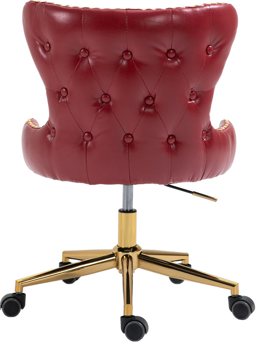 Hendrix - Office Chair with Gold Legs - Simple Home Plus