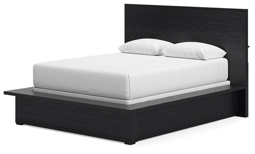 Londer - Black - Queen Panel Bed - Simple Home Plus