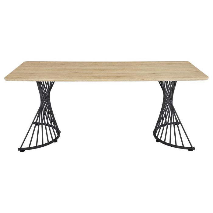 Altus - Composite Wood Dining Table - Natural Oak - Simple Home Plus