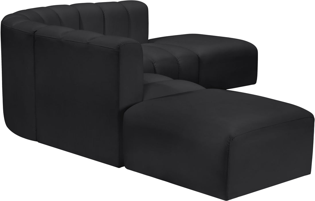 Arc - Faux Leather 6 Piece Corner Modular Sofa