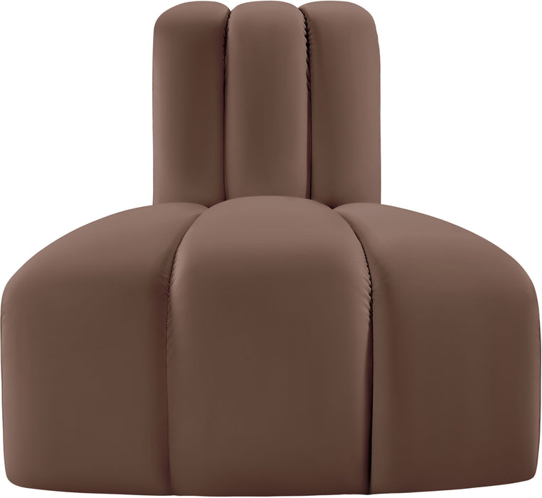 Arc - Faux Leather Reverse Corner Chair - Simple Home Plus