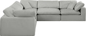 Comfy - 5 Piece Linen Modular Corner Sectional - Simple Home Plus