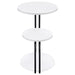 Hilly - 3-Tier Round Accent Side Table - White And Black - Simple Home Plus