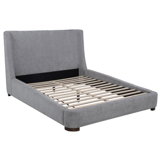 Rennes - Upholstered Wingback Platform Bed - Simple Home Plus