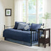 Quebec - Twin Reversible Daybed Cover (Set of 6) - Navy - Simple Home Plus