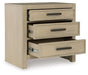 Calmoro - Three Drawer Night Stand - Gray - Simple Home Plus