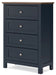 Landocken - Brown / Blue - Four Drawer Chest - Simple Home Plus