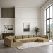 Shaggy - 7 Piece Modular U-Shaped Armless Sectional - Simple Home Plus