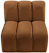 Arc - Velvet Straight Chair - Saddle - Simple Home Plus