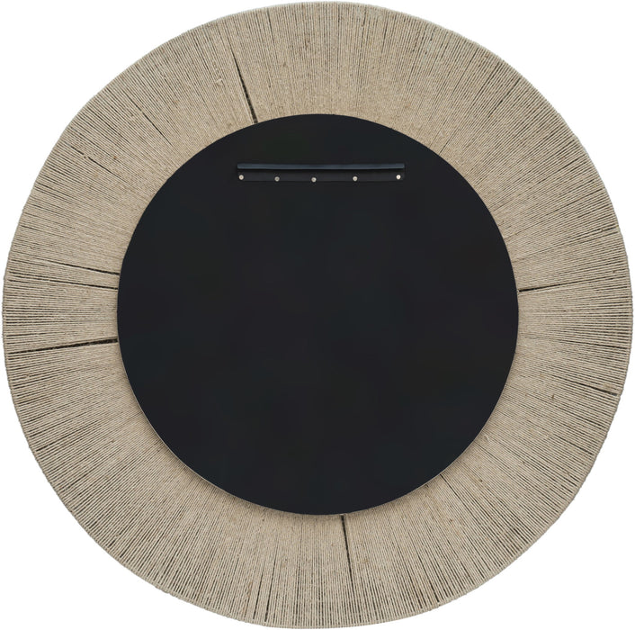 Meadow - Round Jute Rope Framed Mirror - Simple Home Plus