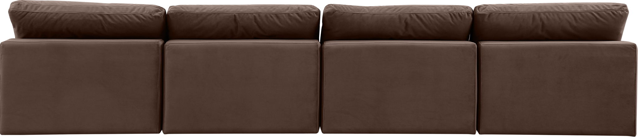 Comfy - Velvet Modular Armless Sofa 4 Seats - Simple Home Plus
