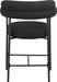Blake - Counter Stool With Black Base (Set of 2) - Simple Home Plus