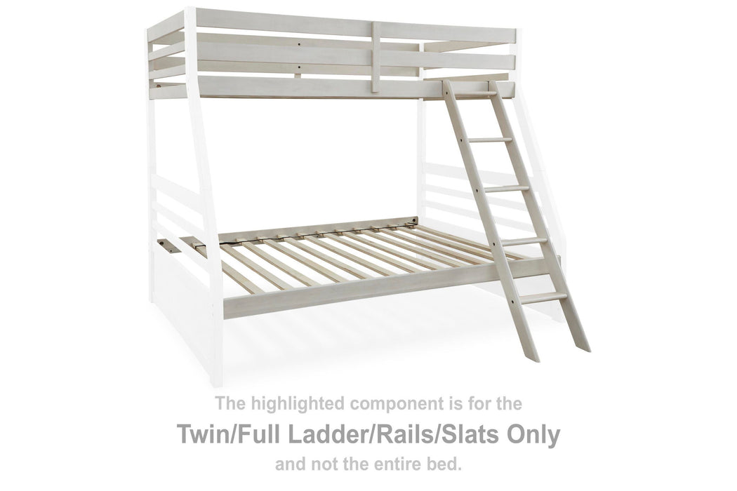 Robbinsdale - Twin/Full Ladder/Rails/Slats - Antique White - Simple Home Plus