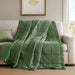 Windom - King Lightweight Down Alternative Blanket With Satin Trim - Green - Simple Home Plus