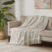 Chloe - Throw With Fringe Tassel - Gray - Simple Home Plus