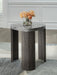Surmour - Gray / Brown - Triangle End Table - Simple Home Plus