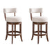 Mystic - Solid Wood Upholstered 26" Counter Height Swivel Barstool - Simple Home Plus