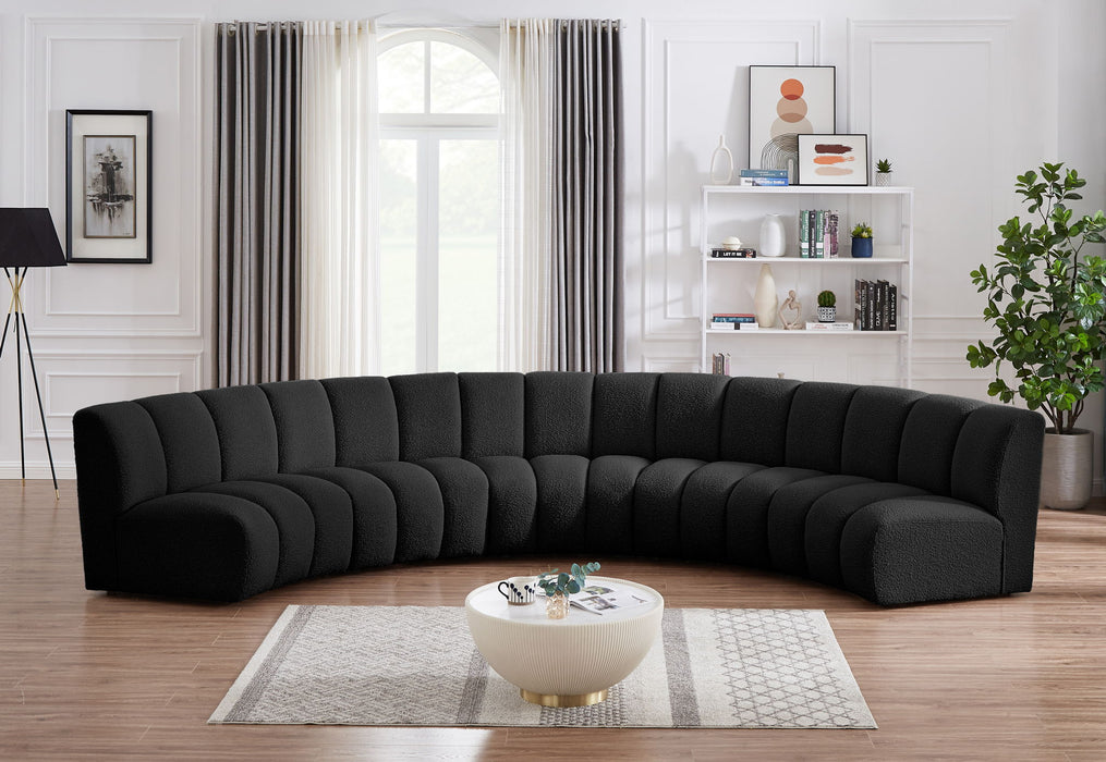 Infinity - 5 Piece Boucle Modular Sectional - Simple Home Plus